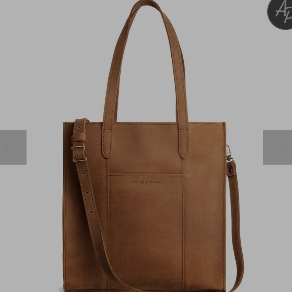 NEW Dakota Portland Leather Goods Large North/South Lola Zipper Crossbod…